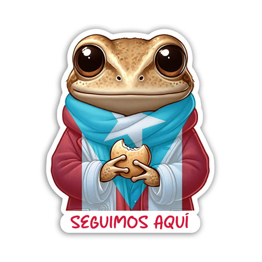 Concho "Seguimos aquí" (Sticker Laminado)