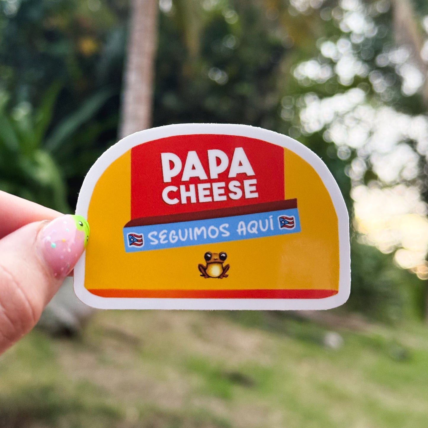 Papa Cheese (Sticker Laminado)