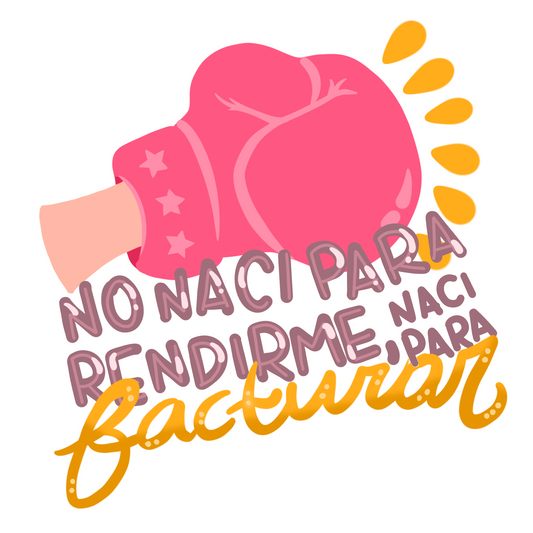 No Naci Para Rendirme (Sticker Laminado)