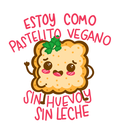 Pastelito Vegano (Sticker Laminado)