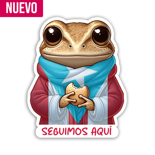 Concho "Seguimos aquí" (Sticker Laminado)