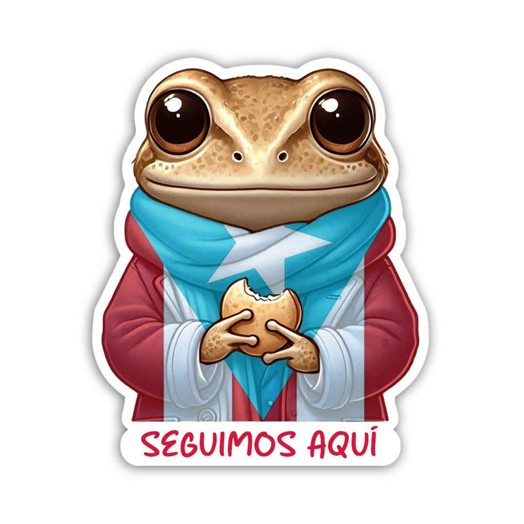 Concho "Seguimos aquí" (Sticker Laminado)