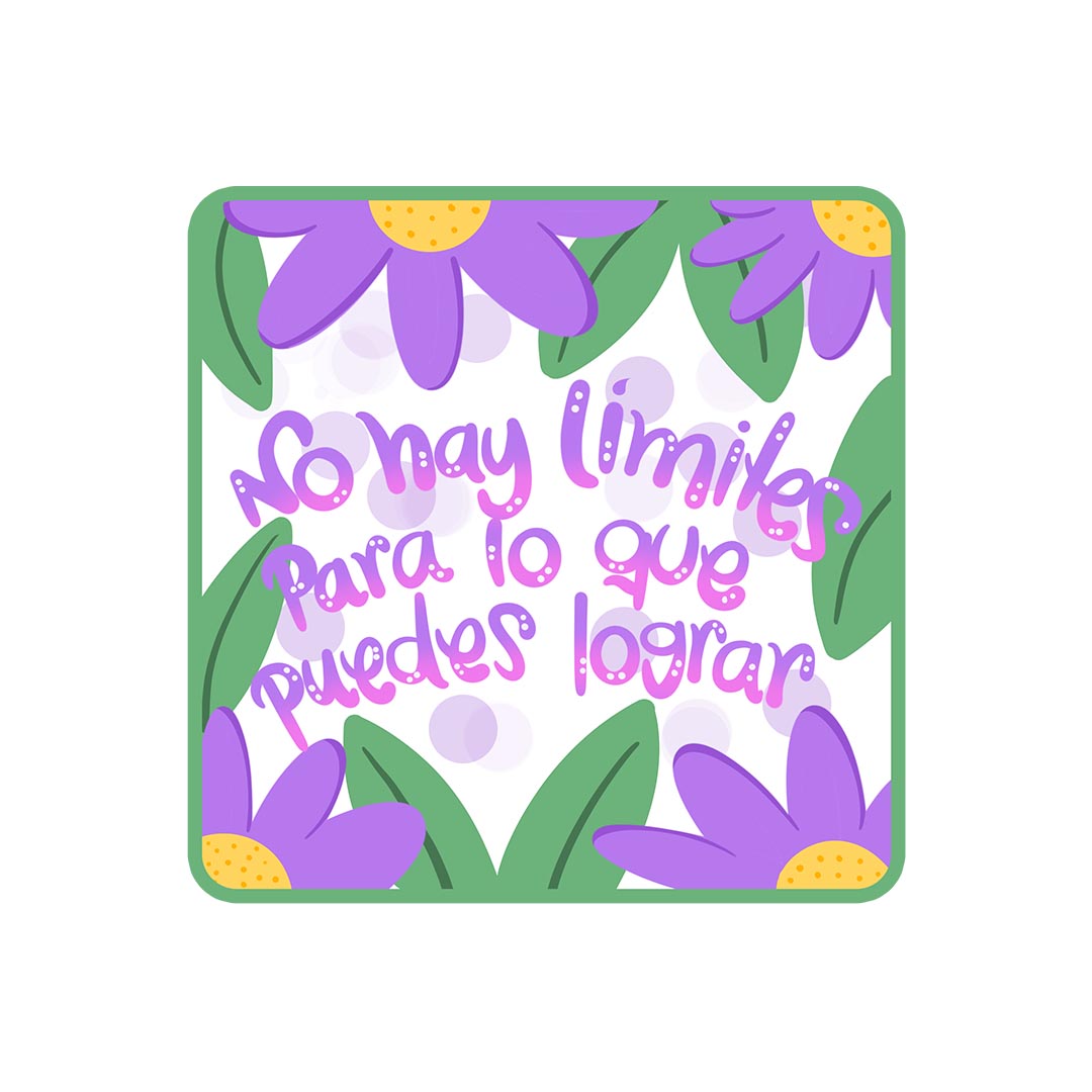 No hay límites para lo que puedes lograr (Sticker Laminado)