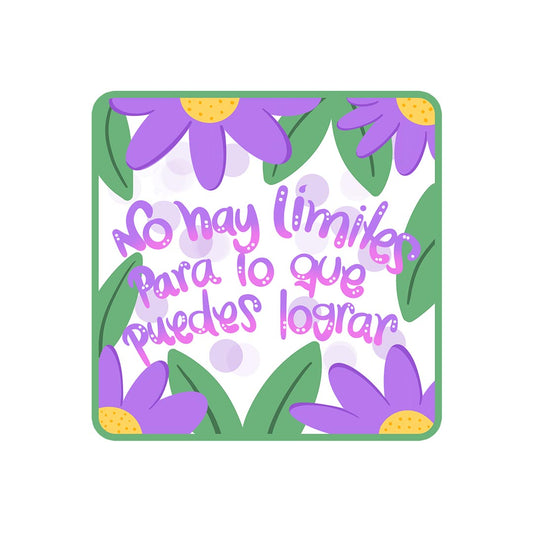 No hay límites para lo que puedes lograr (Sticker Laminado)