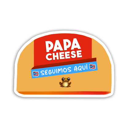 Papa Cheese (Sticker Laminado)