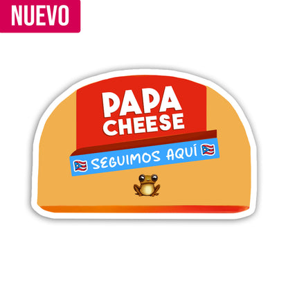 Papa Cheese (Sticker Laminado)