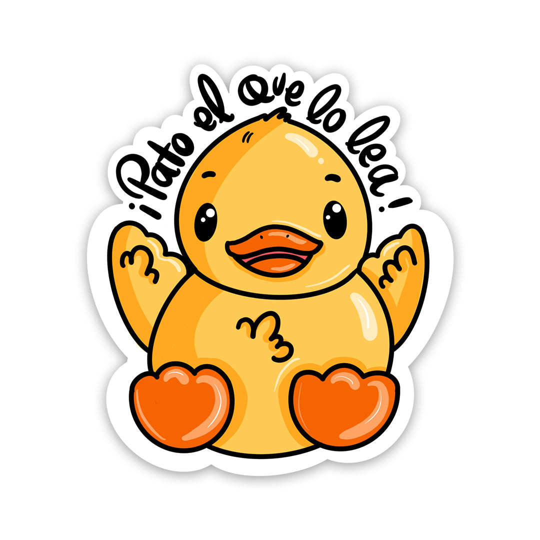 Pato el que lo lea (Sticker Laminado)