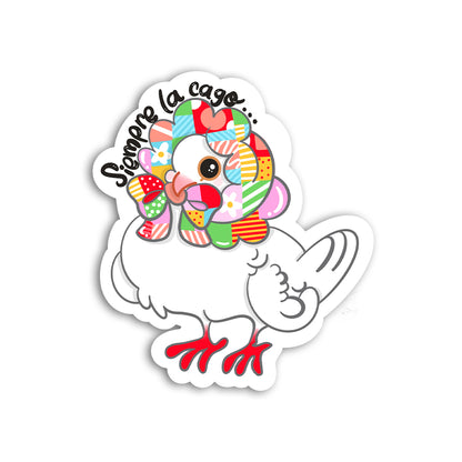 Siempre la cago (Sticker Laminado)