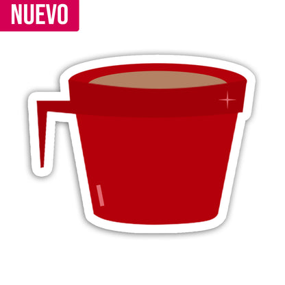 Tacita Roja (Sticker Laminado)